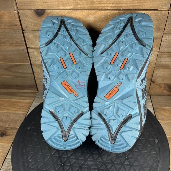 Merrell FullBench Work Shoes Safety Toe Blue Womens Size US 5M Drawstring Shoes - Picture 9 of 10